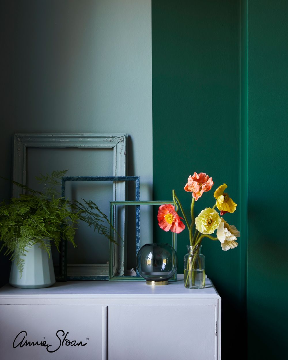 Annie Sloan Chalk paint Amsterdam green Glada ungmöns diversehandel 10