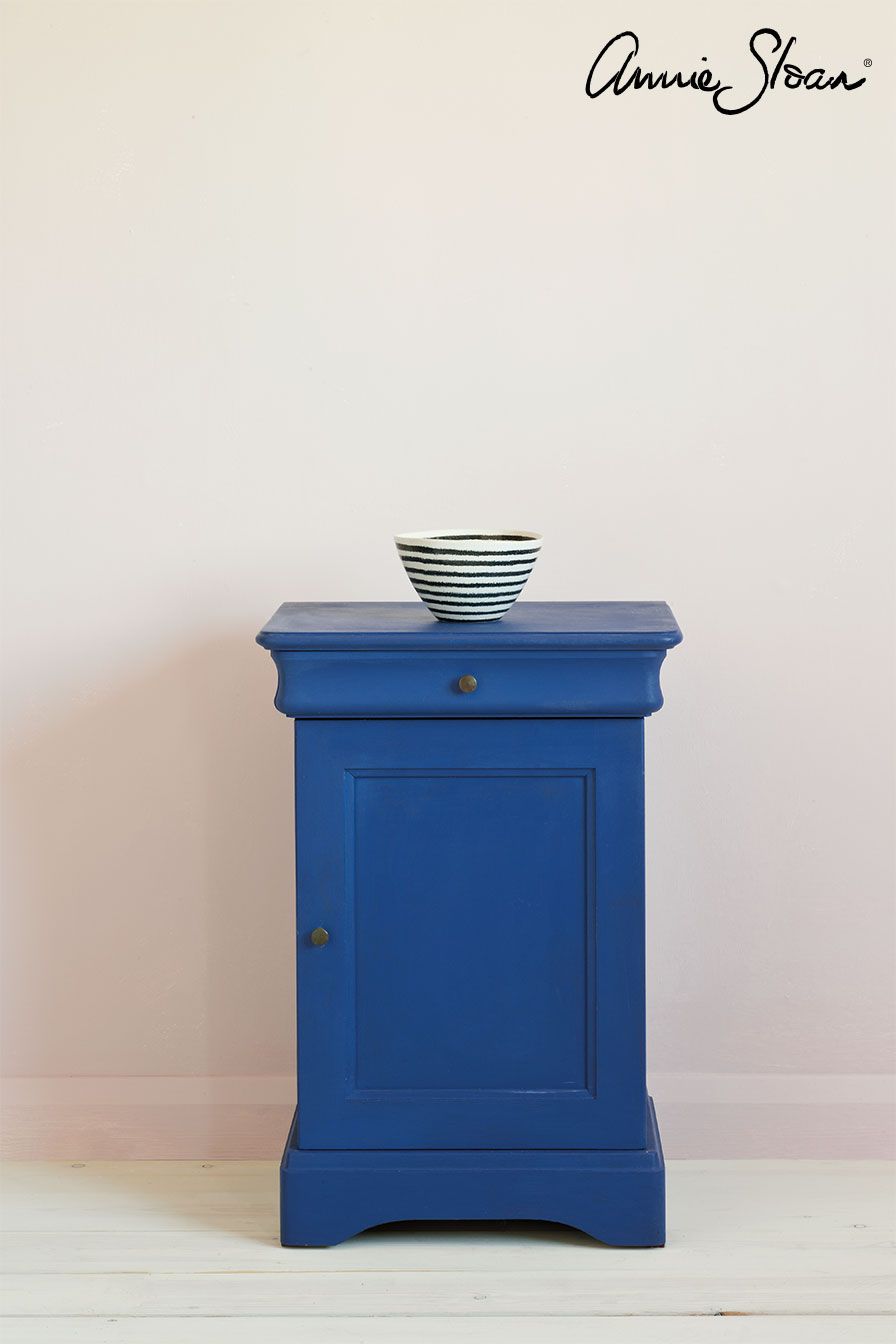 Annie Sloan Chalk paint Napoleonic Blue målad byrå skåp Glada ungmöns diversehandel bild 18