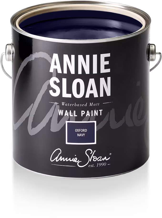 Annie Sloan Wall Paint Oxford Navy, Väggfärg, Mörkt Blå, Mörkblå, Glada Ungmön