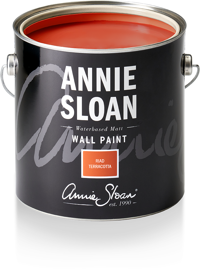 Annie Sloan Wall Paint Riad Terracotta, Väggfärg, kraftig, Tegelröd, Glada Ungmön