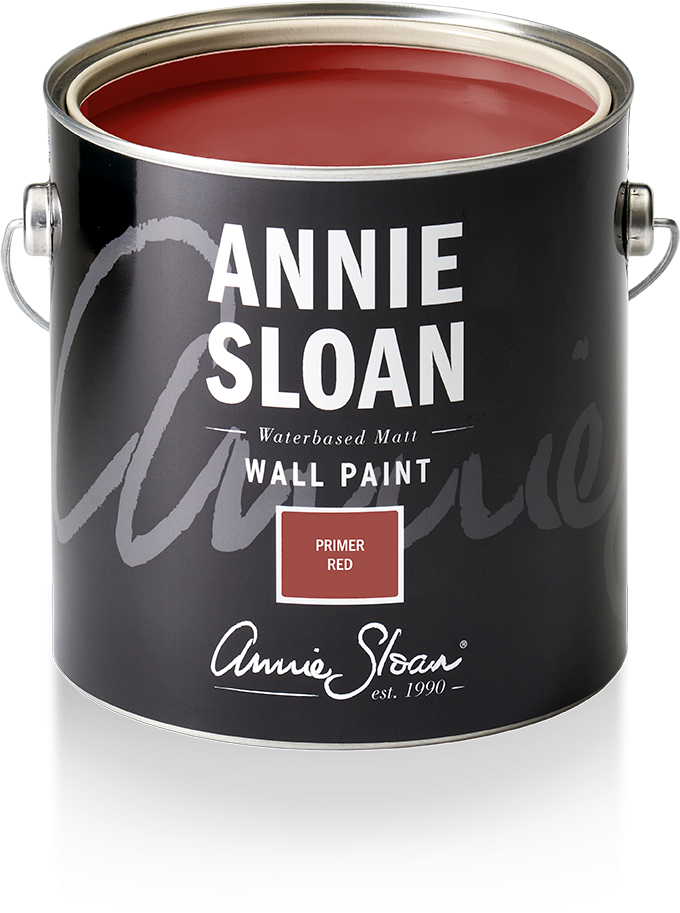 Annie Sloan Wall Paint Primer Red, Väggfärg, Mörkt brunröd, Terrakotta, Glada Ungmön