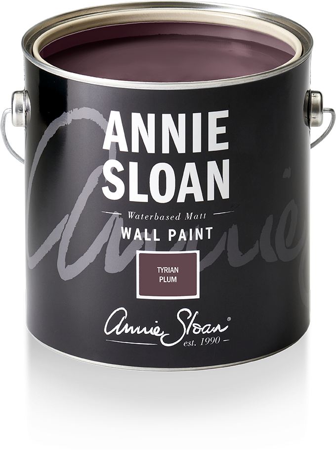 Annie Sloan Wall Paint Tyrian Plum Väggfärg, plommonlila, Glada Ungmön