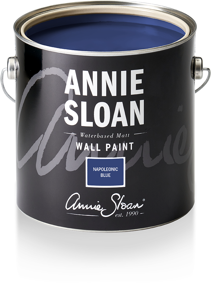 Annie Sloan Wall Paint Napoleonic Blue Väggfärg, Mörkblå, Midnattsblå, Glada Ungmön
