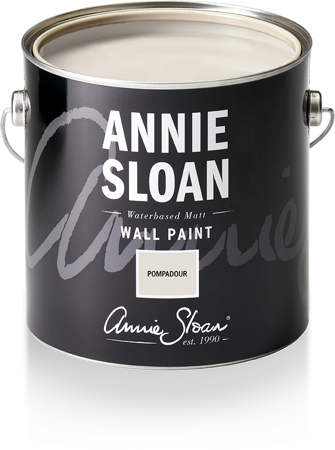 Annie Sloan Wall Paint  Pompadour interiör väggfärg svagt rosa glada ungmöns diversehandel 1