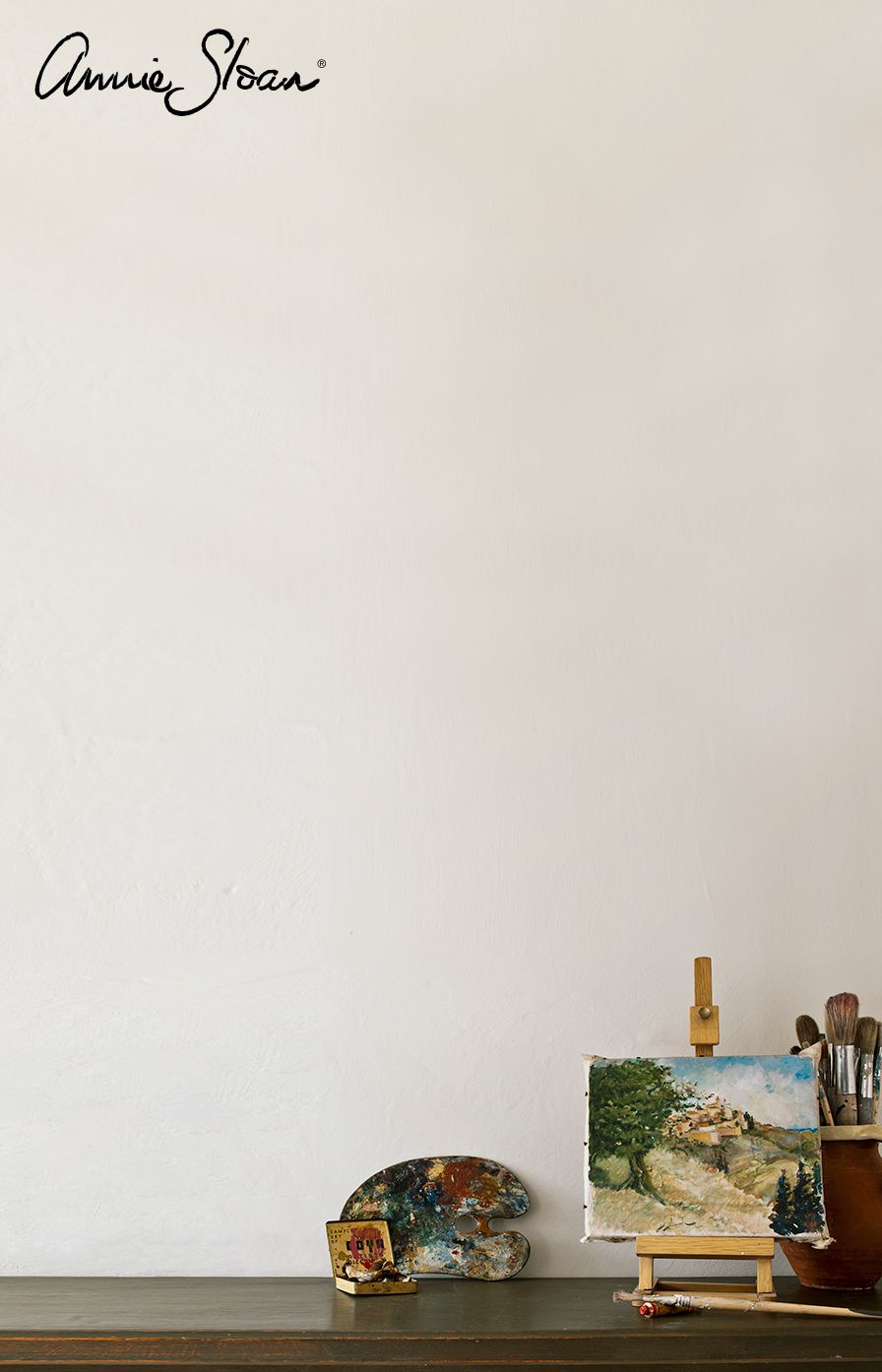 Annie Sloan Wall Paint Old White Väggfärg, vit, Glada ungmön