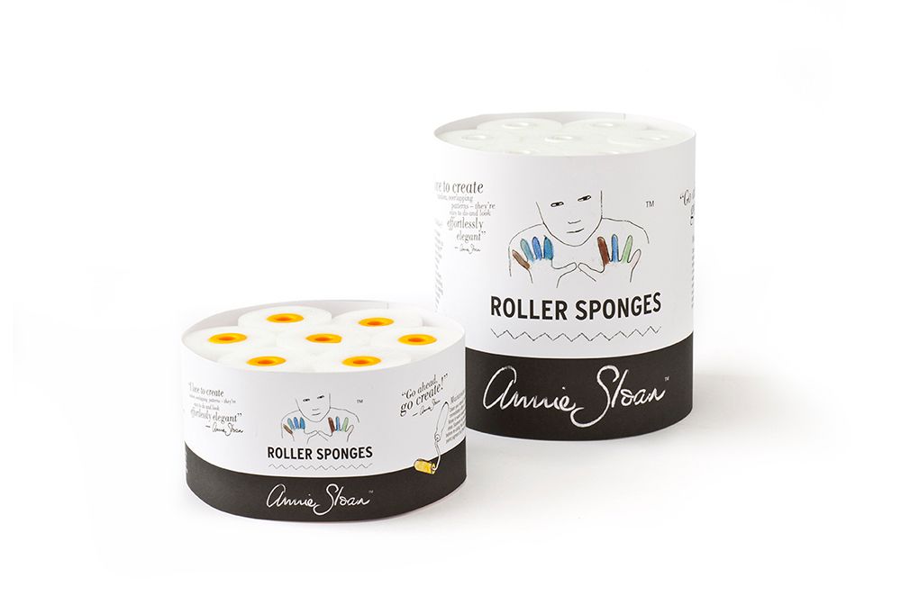 Verktyg måleri dekoration Annie Sloan  rollers spong refill small large