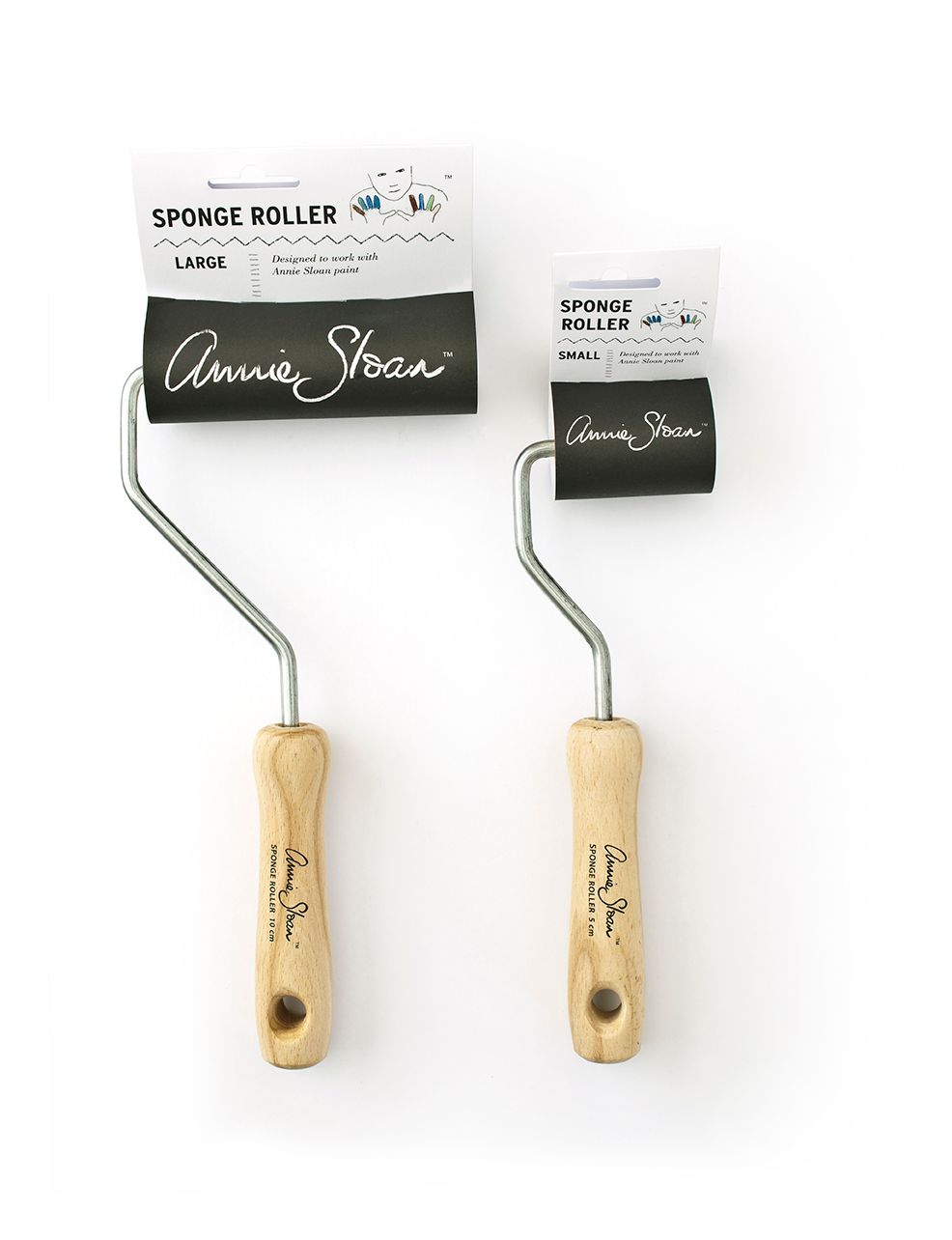 Verktyg måleri dekoration Annie Sloan  rollers spong small large