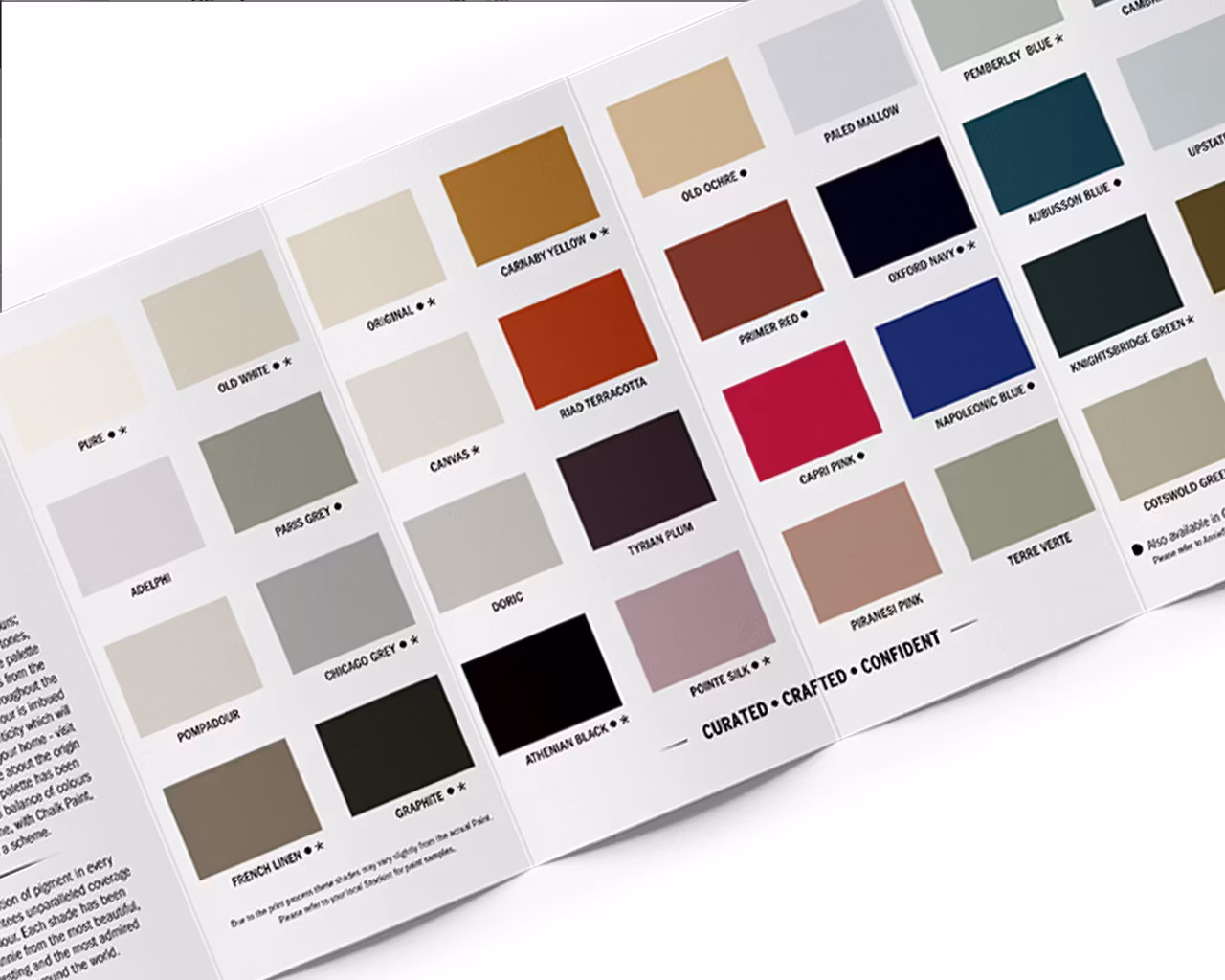 Annie Sloan Färgkarta Wall Paint & Satin
