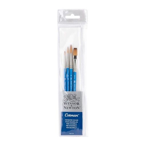 Syntetpenselset Cotman Cotman penselset kort skaft kraftig blandade fibrer glada ungmön