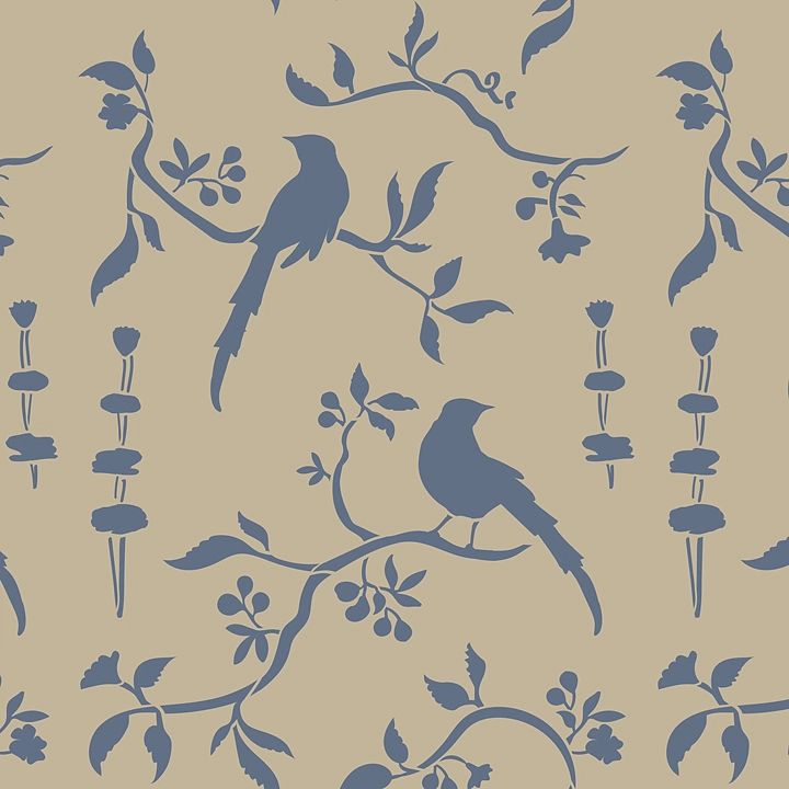 Chinoiserie Birds Annie Sloans stencils glada ungmöns diversehandel bild 2