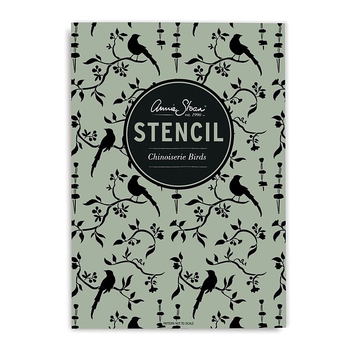 Chinoiserie Birds Annie Sloans stencils glada ungmöns diversehandel bild 1