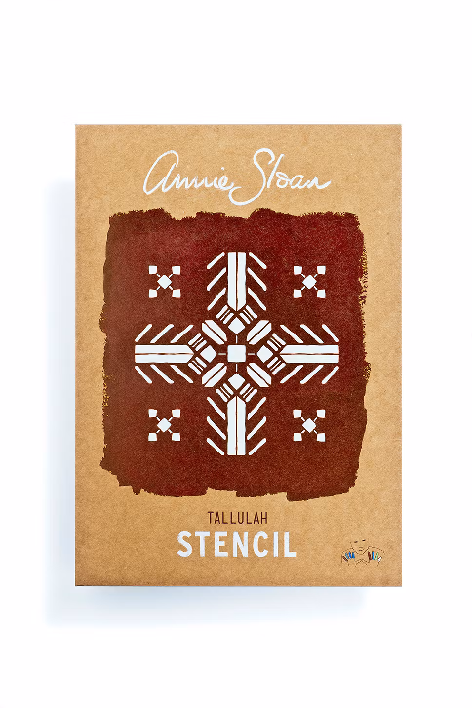 Annie Sloan Stencil  Tallulah stencil schablon mönster tryck glada ungmöns diversehandel