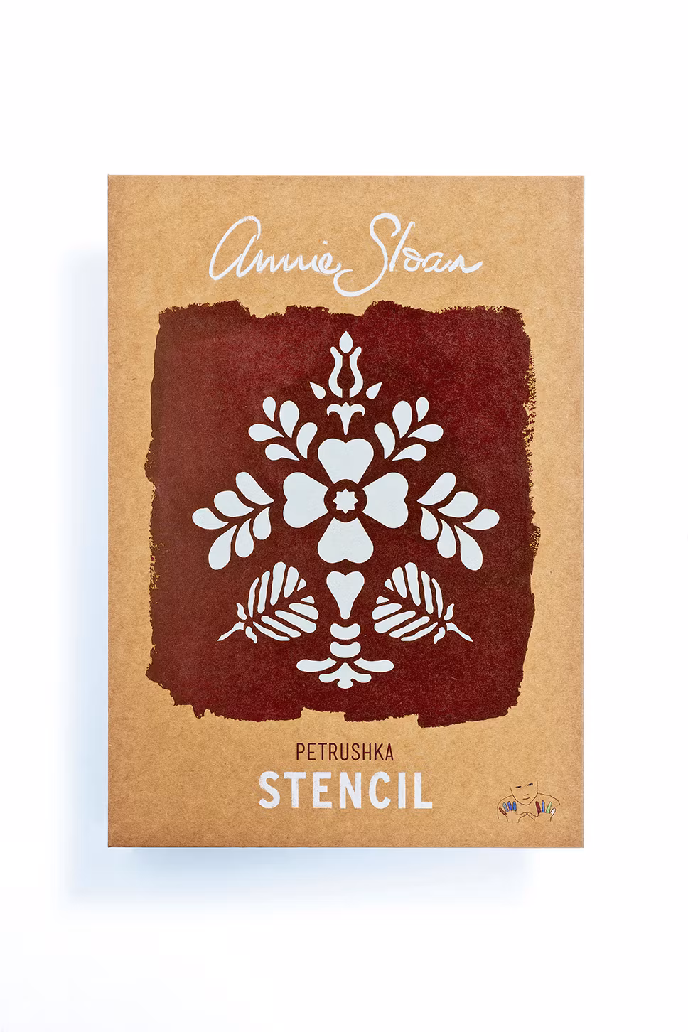 Annie Sloan Stencil  Petrushka A4 ryskt mönster glada ungmön