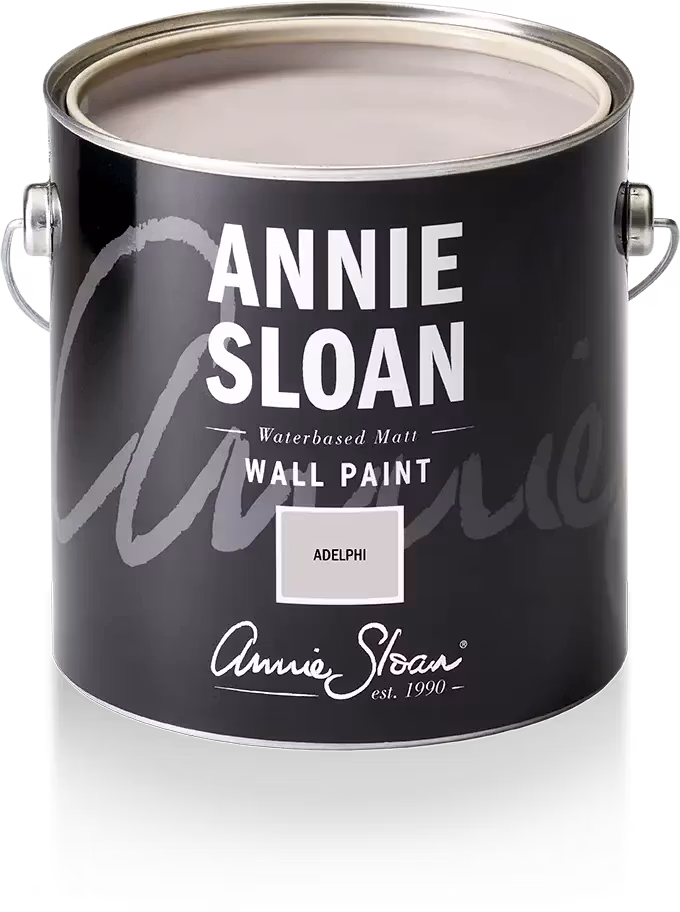 Annie Sloan Wall Paint Adelphi väggfärg grå interiör glada ungmöns diversehandel 1