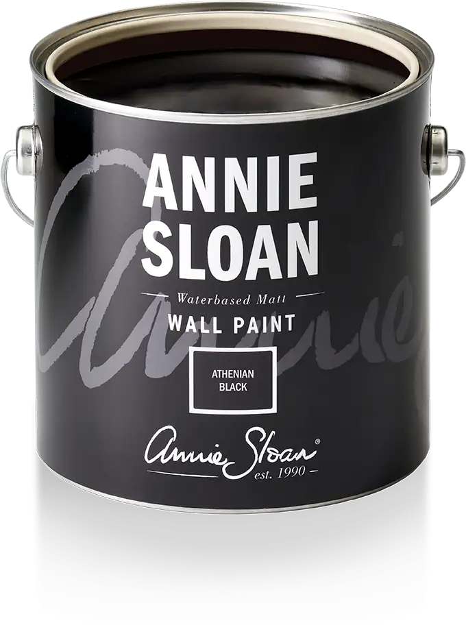 Annie Sloan Wall Paint Athenian Black väggfärg interiör svart kolsvart glada ungmöns diversehandel 1
