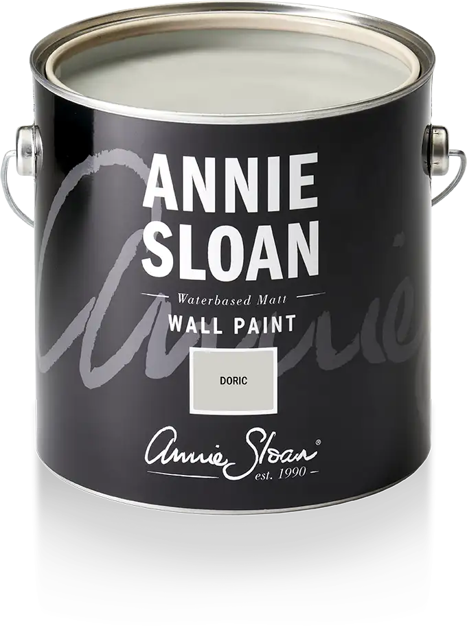 Annie Sloan Wall Paint Doric väggfärg grå vit interiör glada ungmöns diversehandel 1