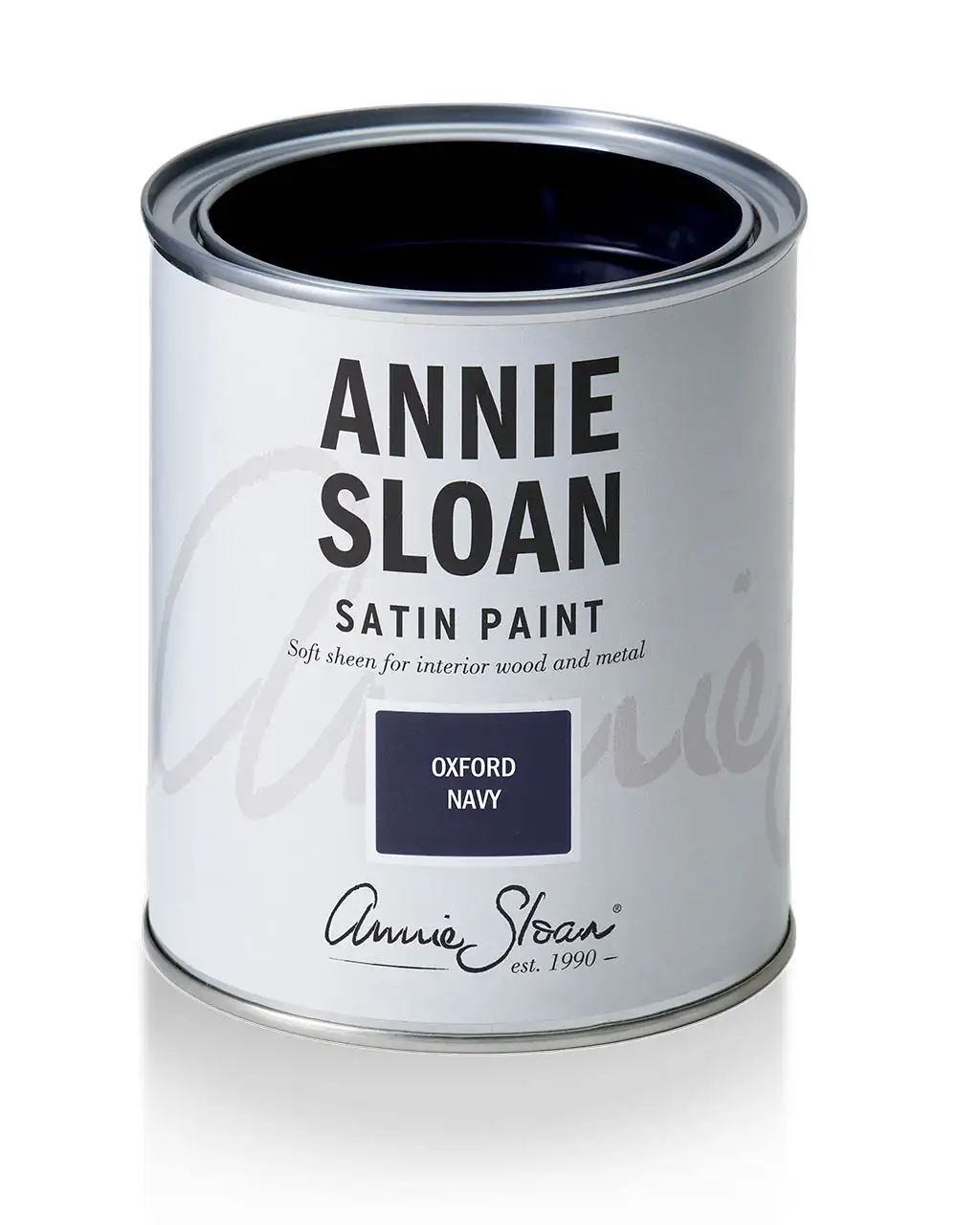 Annie Sloan Satin Paint Oxford Navy 750ml mörkblå Tålig glada ungmöns diversehandel