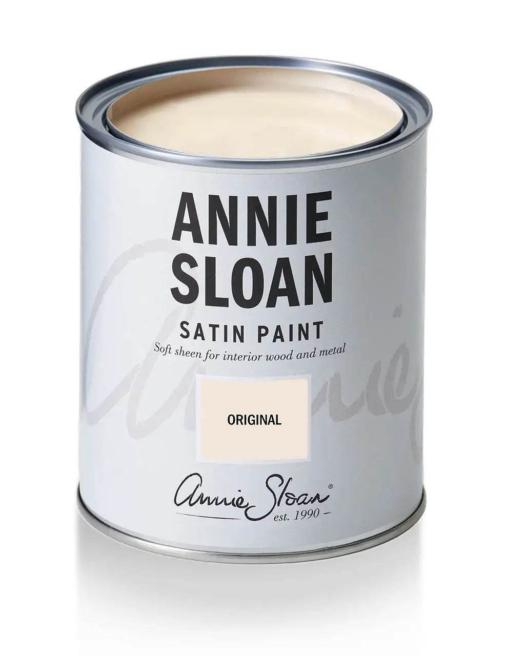 Annie Sloan Satin Paint Original 750ml vit Tålig glada ungmöns diversehandel