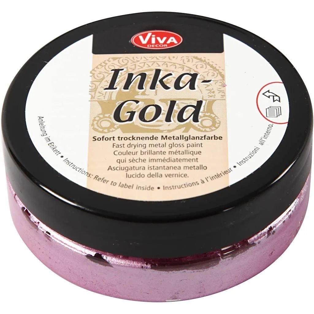 Inka Gold Magenta 50 ml, lila, rosa,skimmer,metallic, glittrig, vax