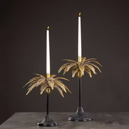 Ljusstake i metall   Palm