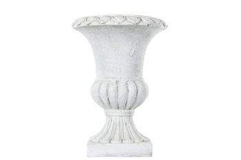 Pokal Kruka Vit Poly