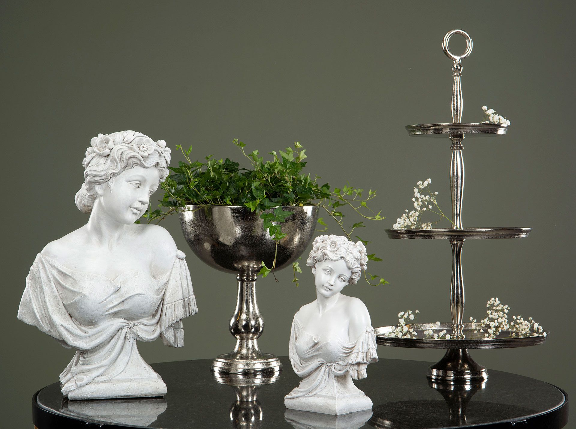 Byst Sarah liten, Skulptur, Heminredning, Polystone figur, Ängel skulptur,