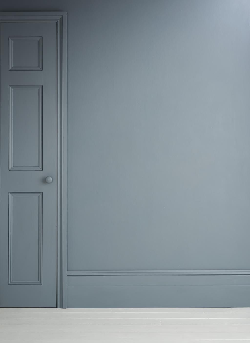 Annie Sloan Wall Paint Cambrian Blue väggfärg interiör gråblå glada ungmöns diversehandel 1