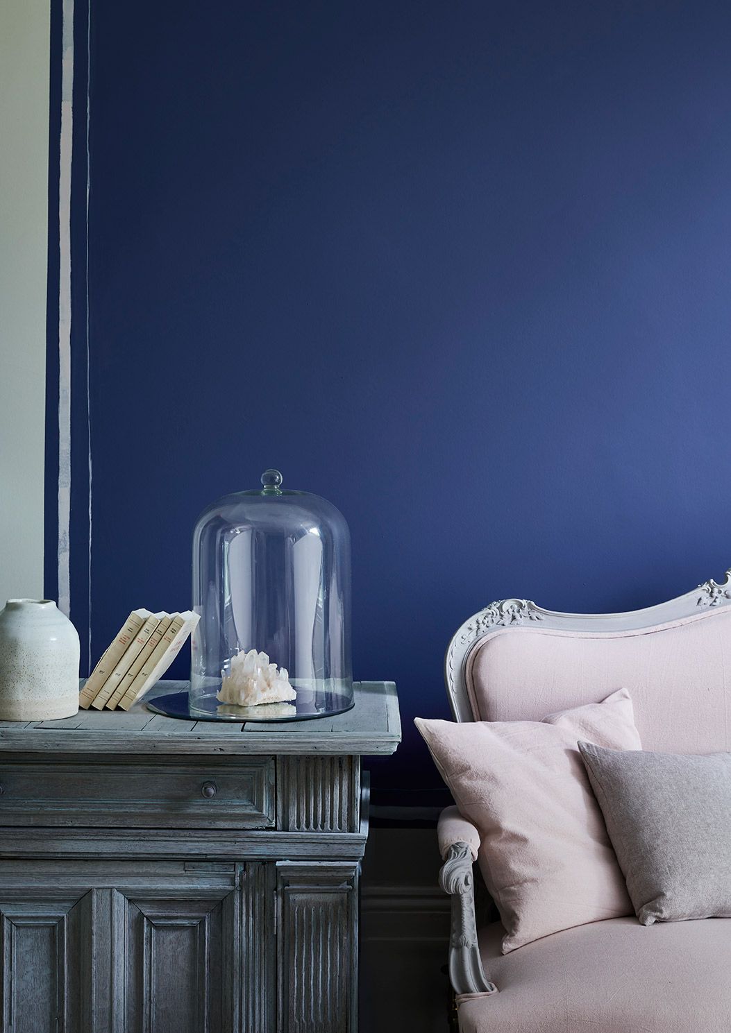 Annie Sloan Wall Paint Napoleonic Blue Väggfärg, Mörkblå, Midnattsblå, Glada Ungmön