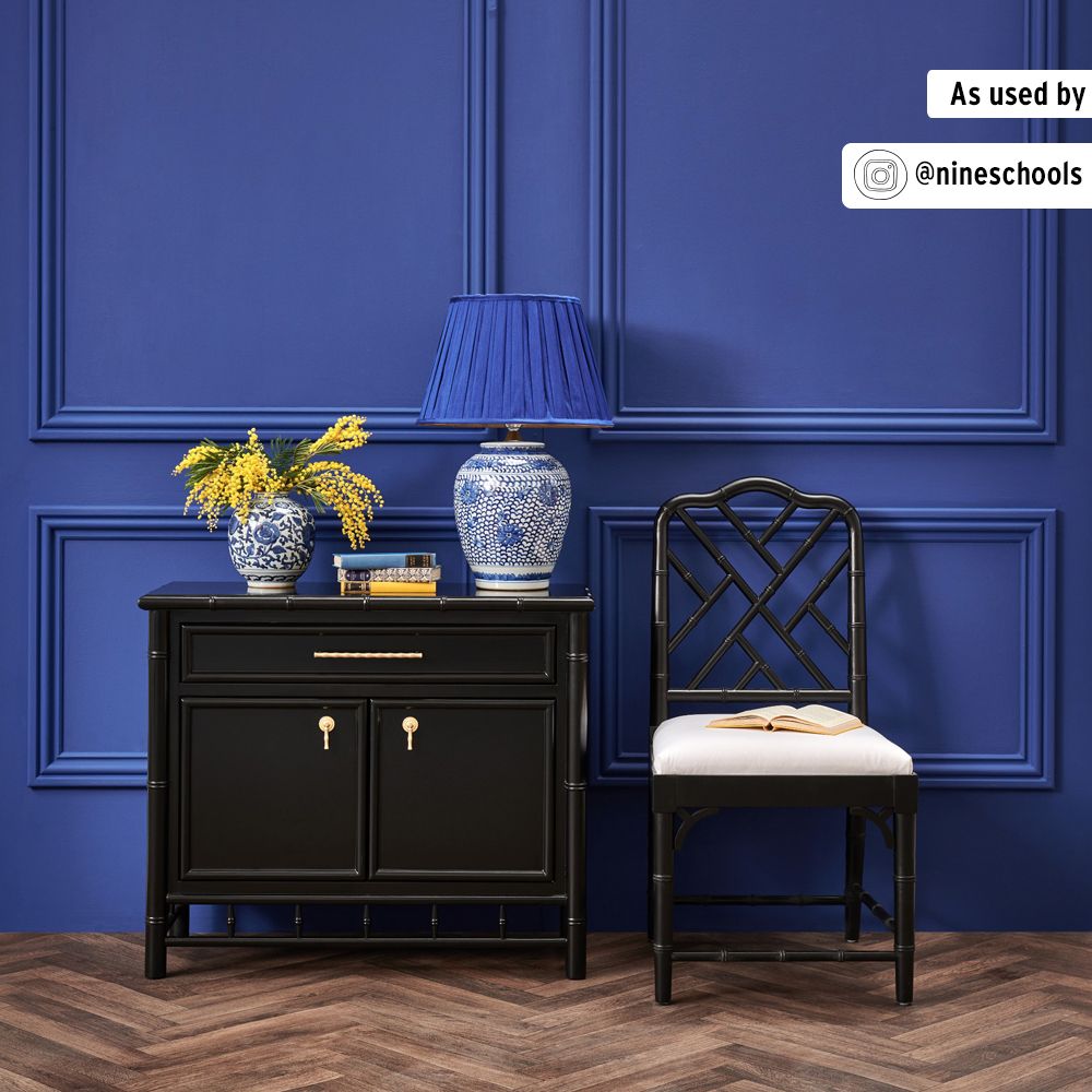 Annie Sloan Wall Paint Napoleonic Blue Väggfärg, Mörkblå, Midnattsblå, Glada Ungmön