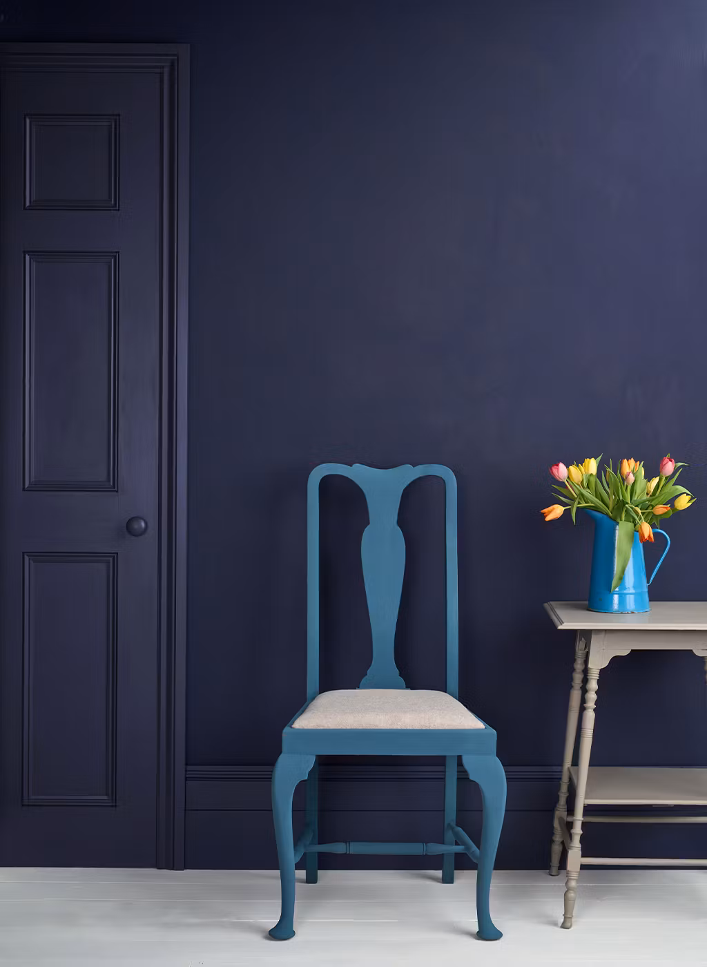Annie Sloan Wall Paint Oxford Navy, Väggfärg, Mörkt Blå, Mörkblå, Glada Ungmön