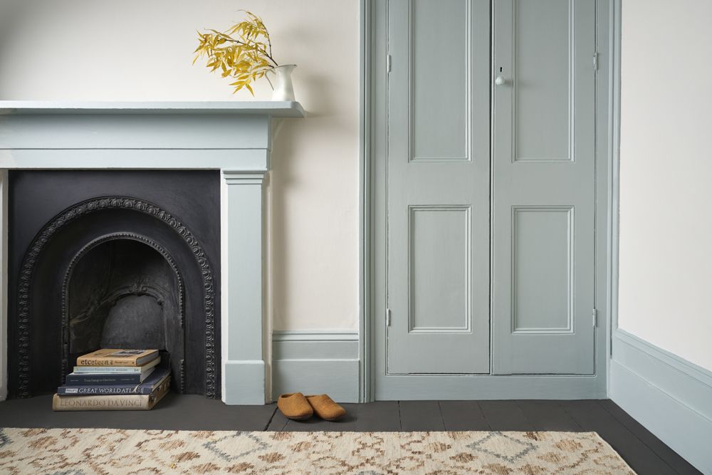 Annie Sloan Wall Paint  Upstate Blue väggfärg grön blå glada ungmöns diversehandel 1
