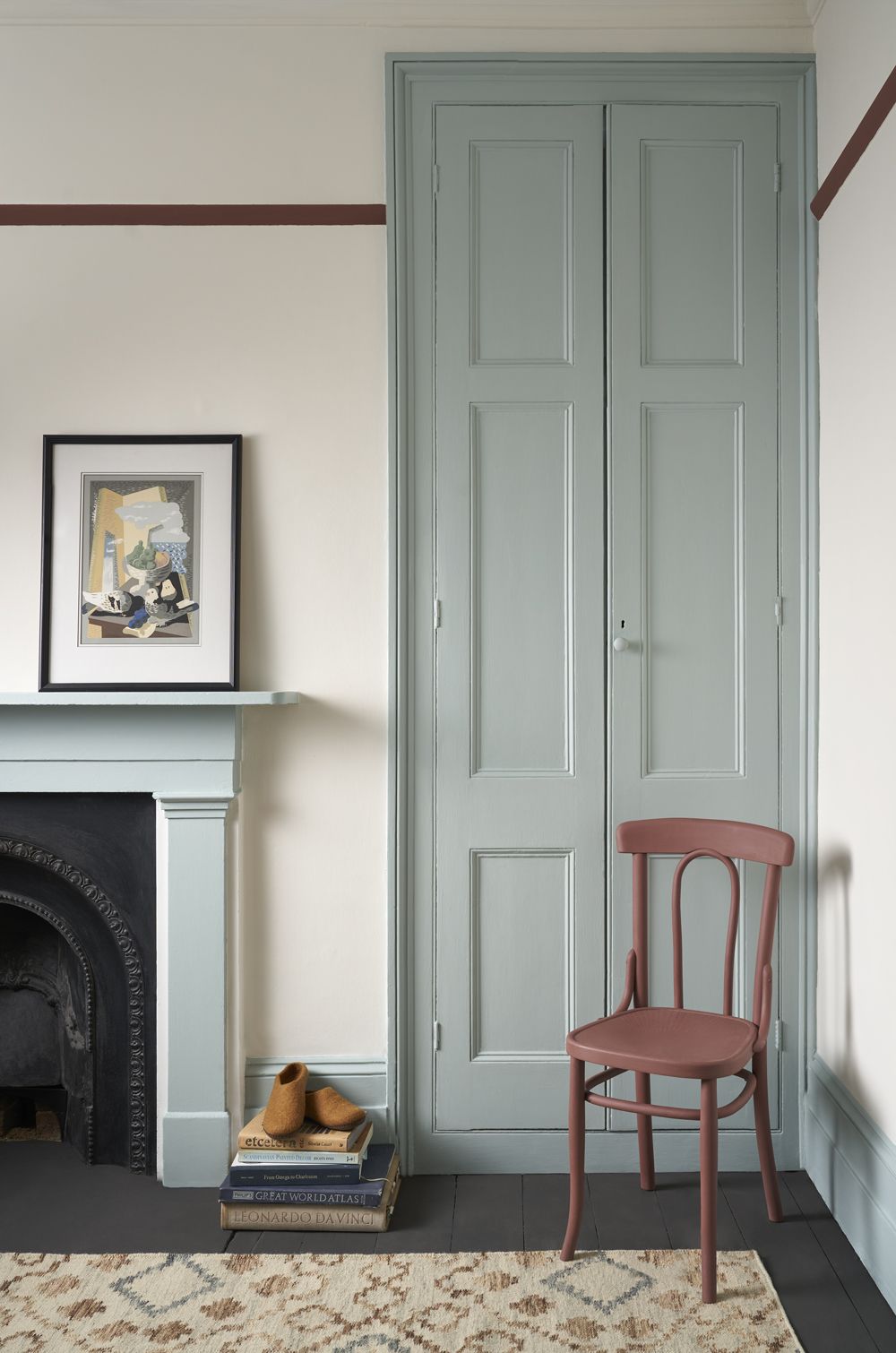 Annie Sloan Wall Paint  Upstate Blue väggfärg grön blå glada ungmöns diversehandel 1