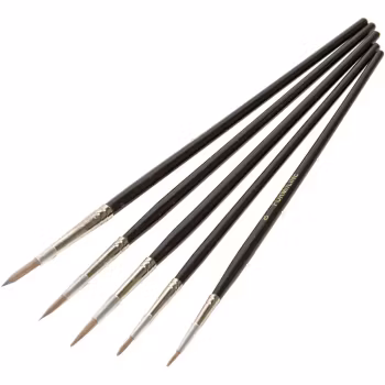 Akvarellpenslar, smala 0-4