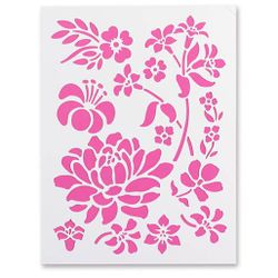 Stencil Blommor  efco