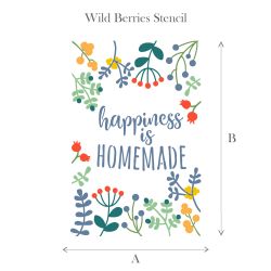 Stencil  Happiness is Homemade