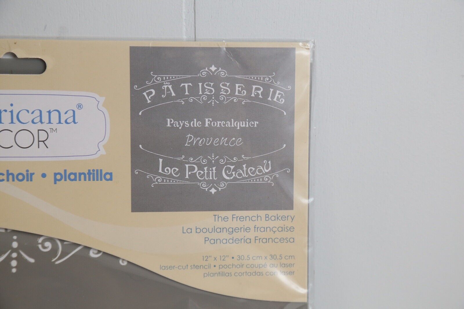 Stencil, Schablon, Frankrike, French bakery, Mönster, Mall,