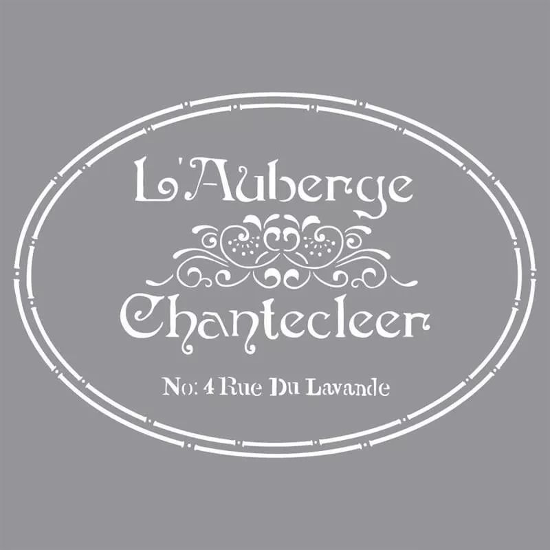 Stenciler, Schablon, Frankrike, French Inn, Design, Mall, Mönster,