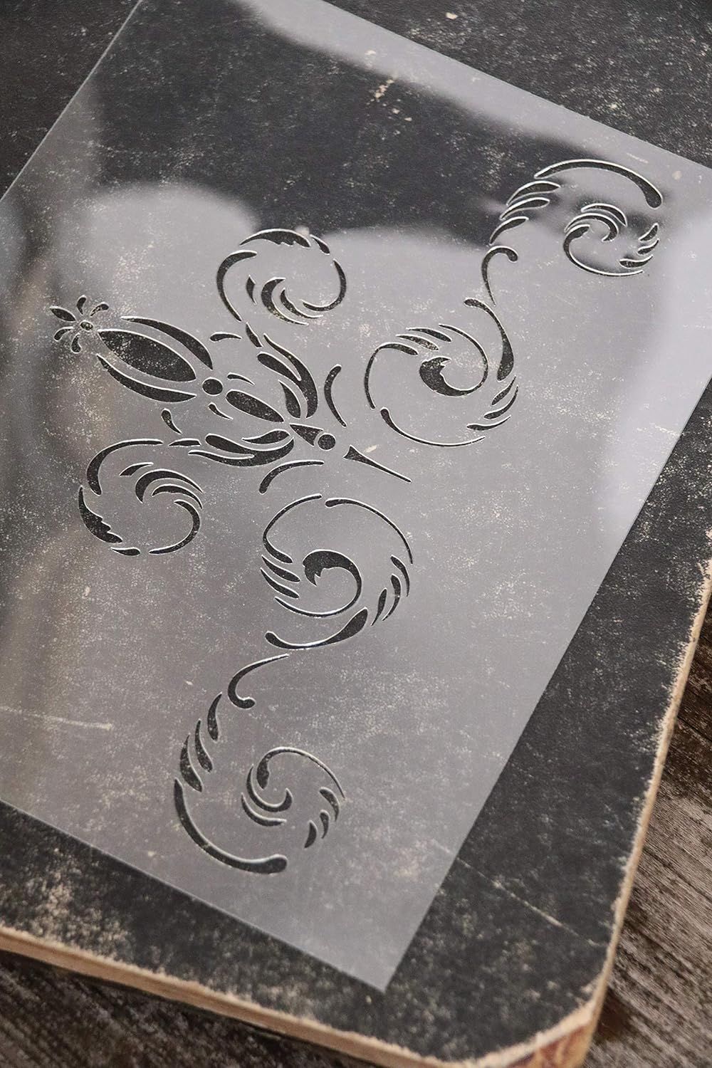 Stencil, dekoration, design, mönster,
