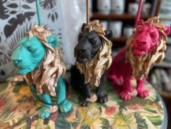 Fantastiska lampor i form av Lejon