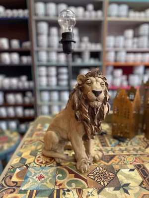 Fantastiska lampor i form av Lejon