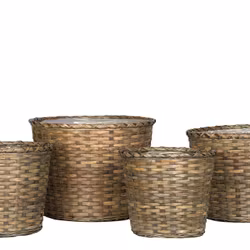 Korg mörkbrun set med 4st