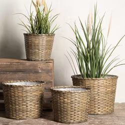 Korg mörkbrun set med 4st