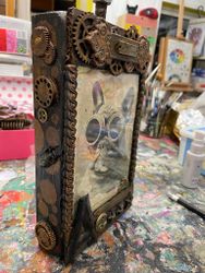 Unik Steampunk-tavla: Fransk Bulldog