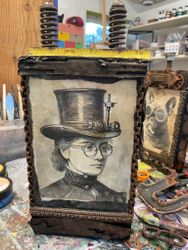 Unik Steampunk-tavla: Kvinna