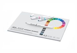 Markerblock Winsor & Newton Pigment marker A3+A4 75g 50ark