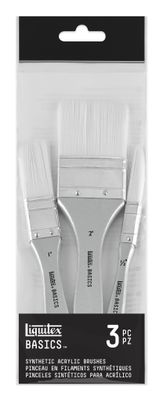 Syntetpensel Liquitex Basics Penslar 3st