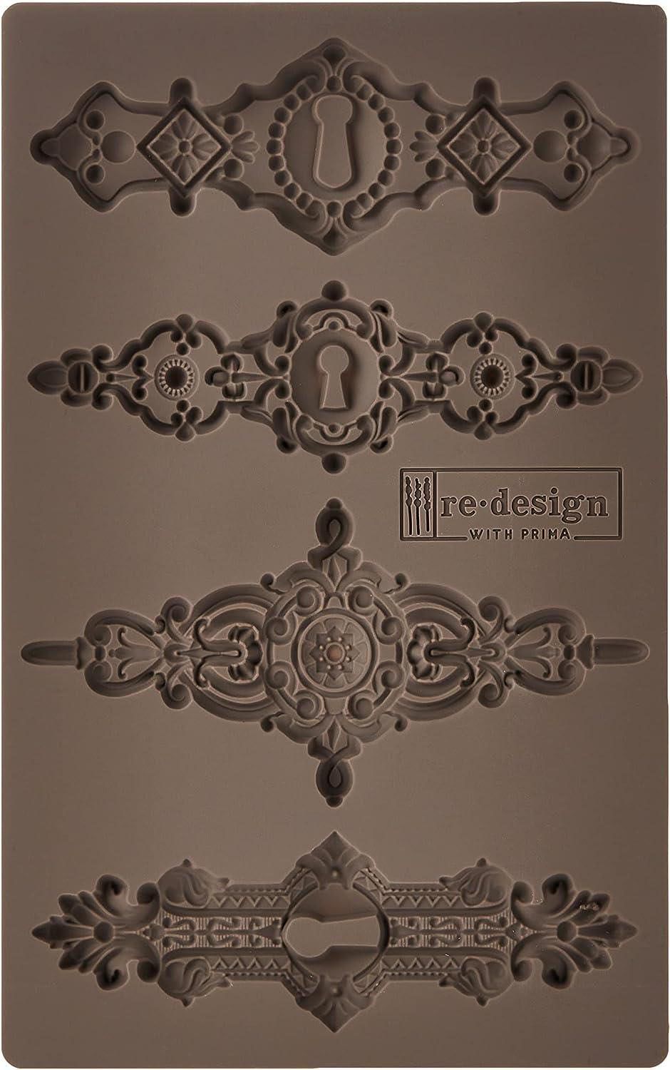Re Design Moulds  Silikonform Tulumn Keyholes, gjuta relief, gjutform, lera, betong, smältlim