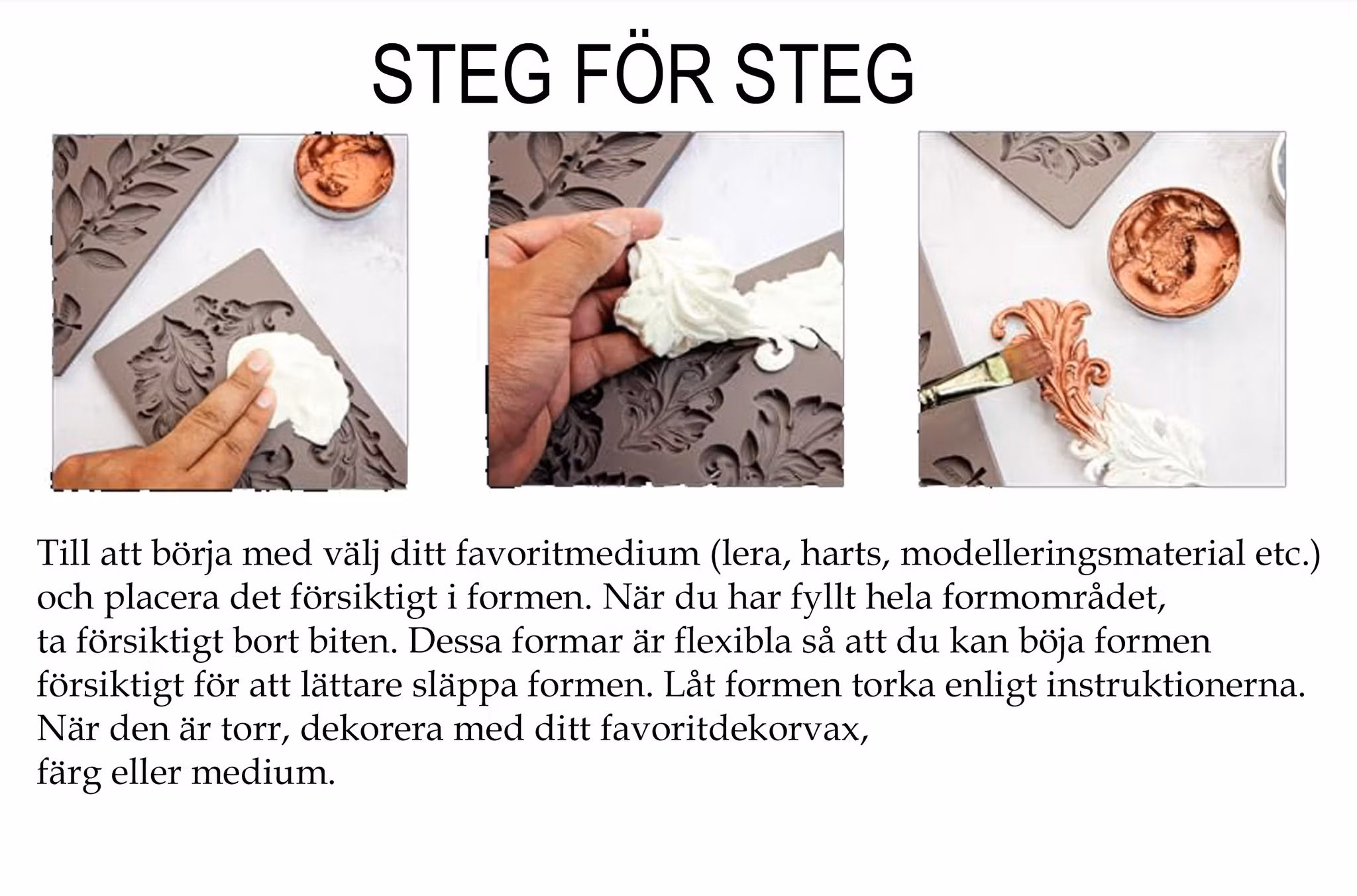 Redesign Décor Moulds® - Silver Bells, silikonform, gjuta, smältlim, juldekoration, resin, choklad, steg för steg