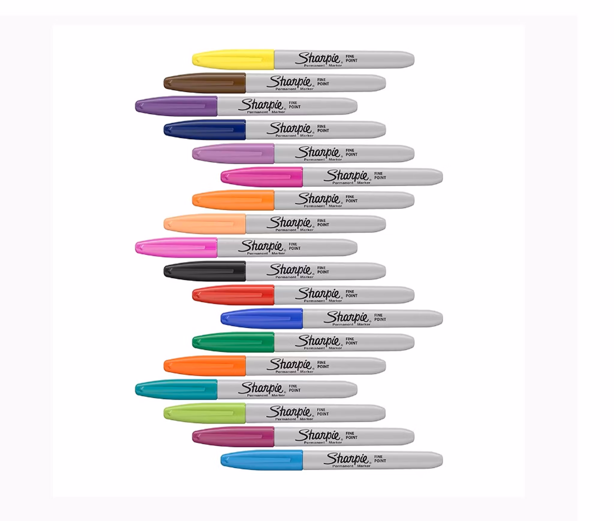 Sharpie Fiberpennor 18 st, standardfärger, förpackning,