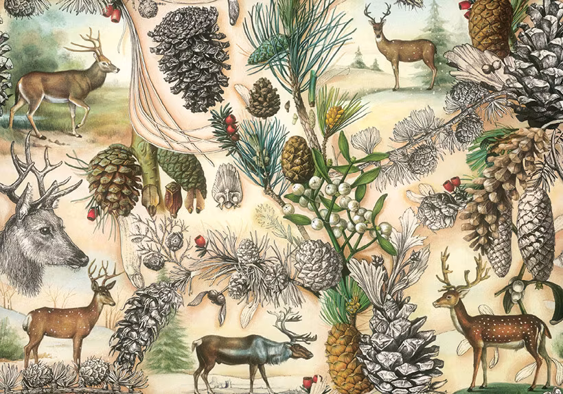 Bomo art Decoupagepapper Deer in the Forest